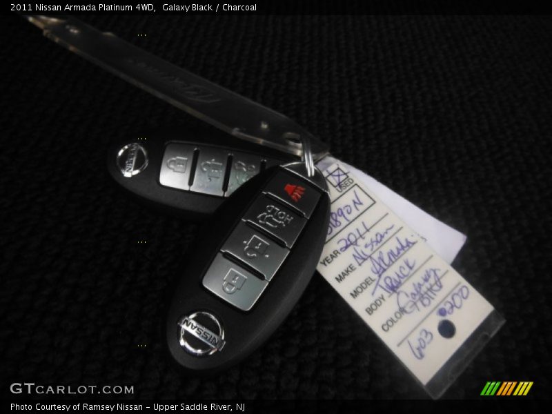 Galaxy Black / Charcoal 2011 Nissan Armada Platinum 4WD