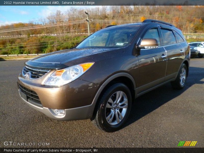 Sahara Bronze / Beige 2012 Hyundai Veracruz Limited AWD