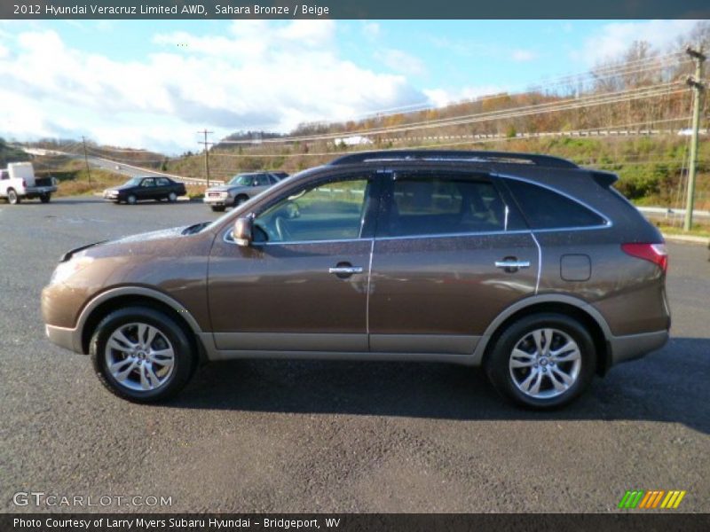 Sahara Bronze / Beige 2012 Hyundai Veracruz Limited AWD