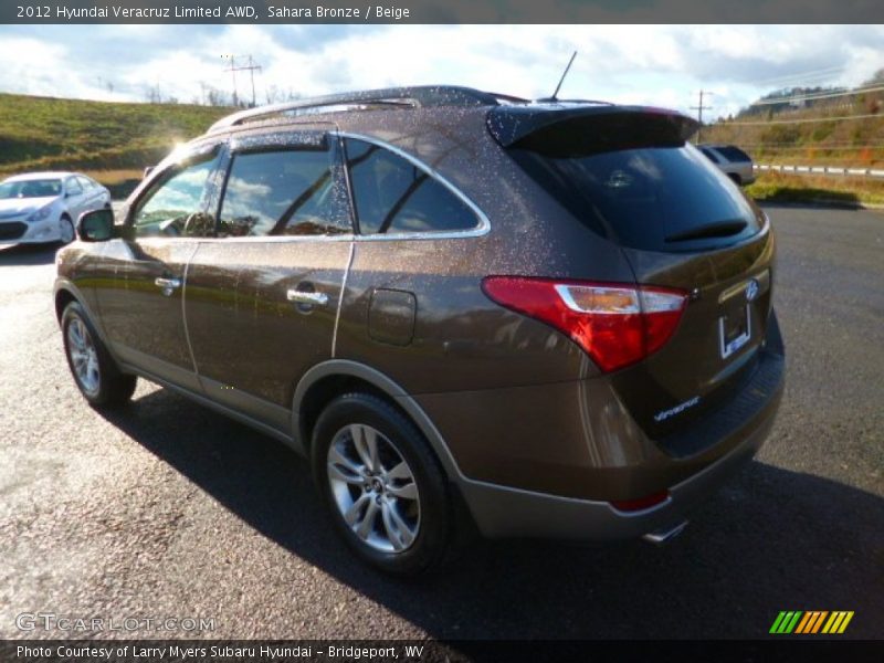 Sahara Bronze / Beige 2012 Hyundai Veracruz Limited AWD