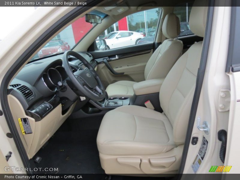 White Sand Beige / Beige 2011 Kia Sorento LX