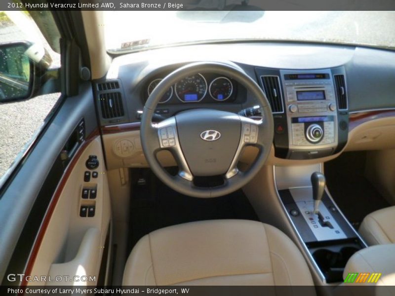 Sahara Bronze / Beige 2012 Hyundai Veracruz Limited AWD