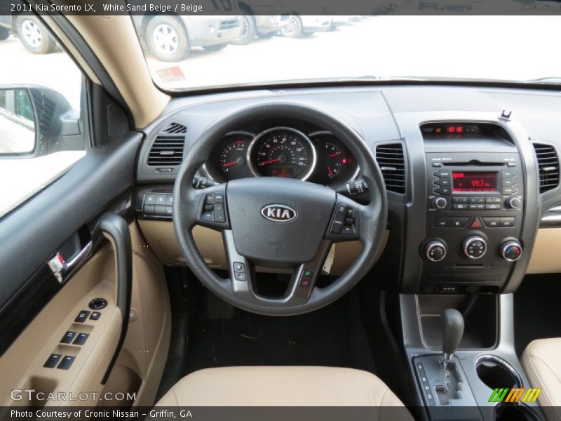 White Sand Beige / Beige 2011 Kia Sorento LX
