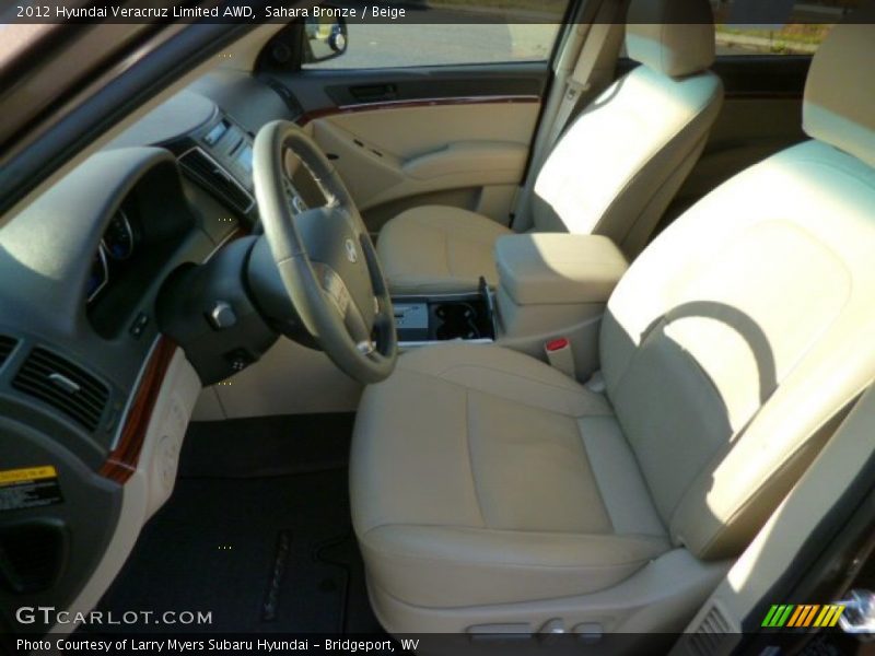 Sahara Bronze / Beige 2012 Hyundai Veracruz Limited AWD