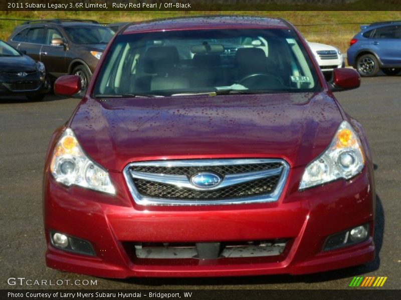 Ruby Red Pearl / Off-Black 2011 Subaru Legacy 3.6R Limited