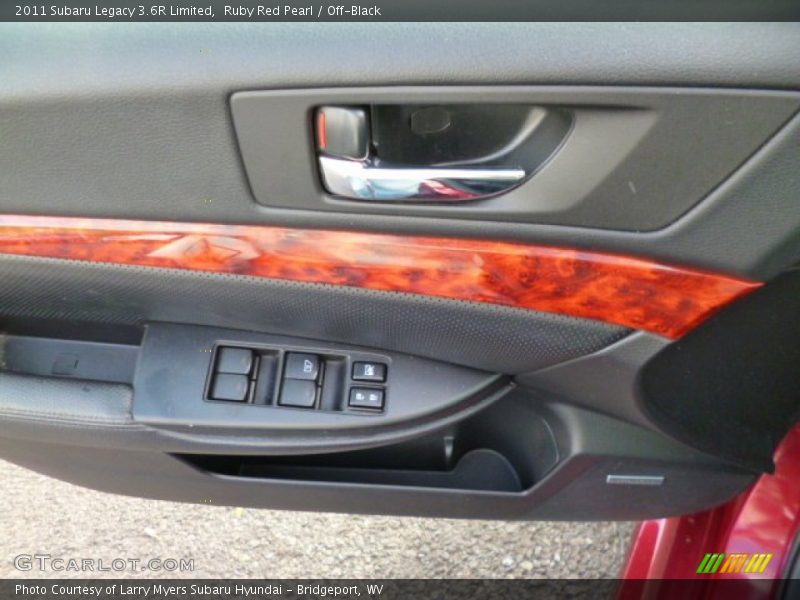 Ruby Red Pearl / Off-Black 2011 Subaru Legacy 3.6R Limited