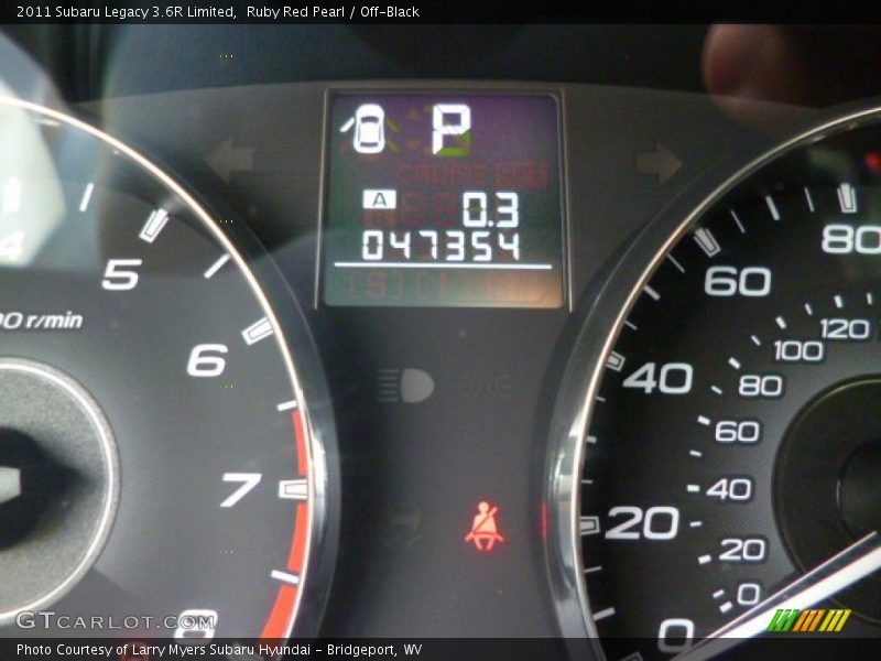 Ruby Red Pearl / Off-Black 2011 Subaru Legacy 3.6R Limited