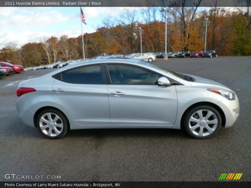 Radiant Silver / Black 2011 Hyundai Elantra Limited