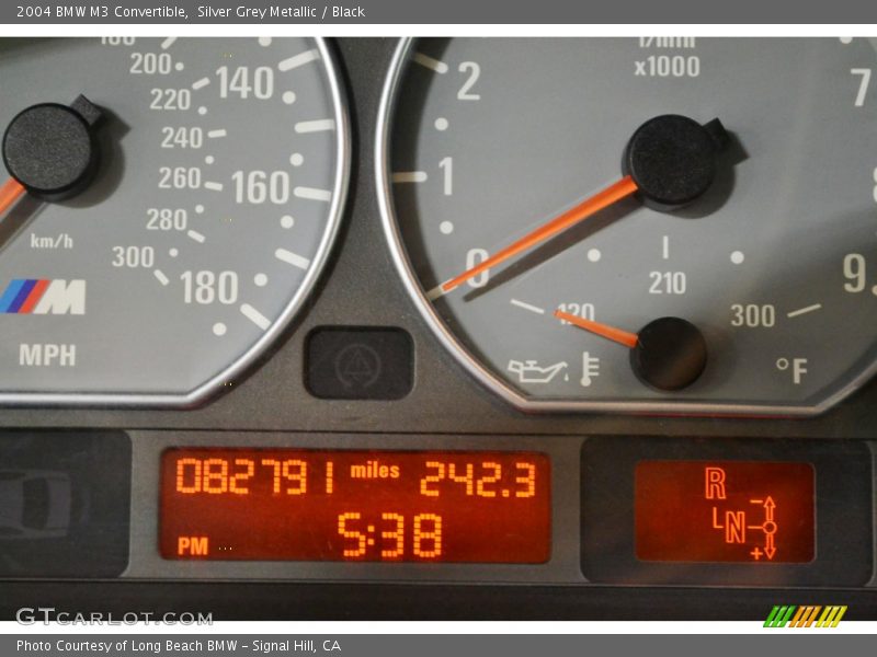Silver Grey Metallic / Black 2004 BMW M3 Convertible