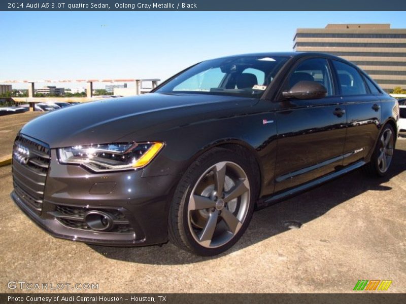 Oolong Gray Metallic / Black 2014 Audi A6 3.0T quattro Sedan