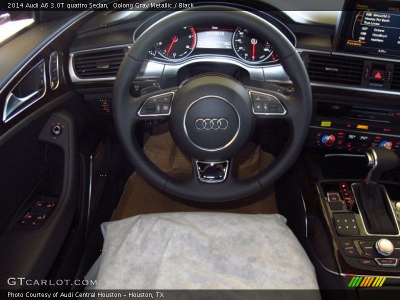 Oolong Gray Metallic / Black 2014 Audi A6 3.0T quattro Sedan