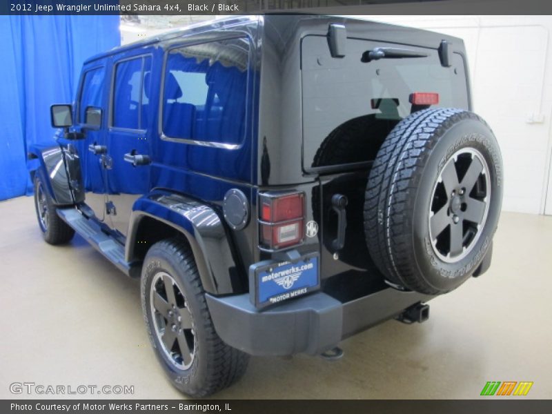 Black / Black 2012 Jeep Wrangler Unlimited Sahara 4x4