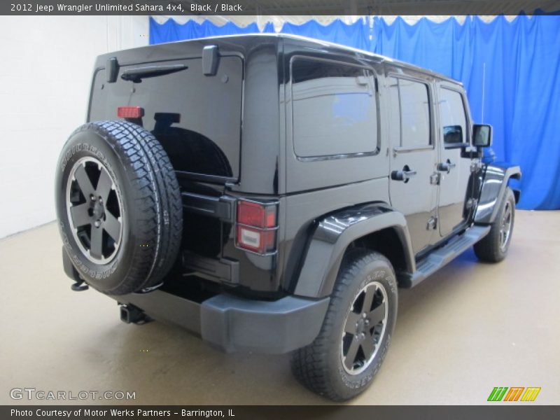 Black / Black 2012 Jeep Wrangler Unlimited Sahara 4x4