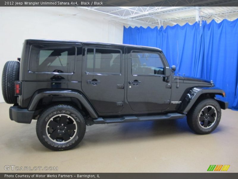 Black / Black 2012 Jeep Wrangler Unlimited Sahara 4x4