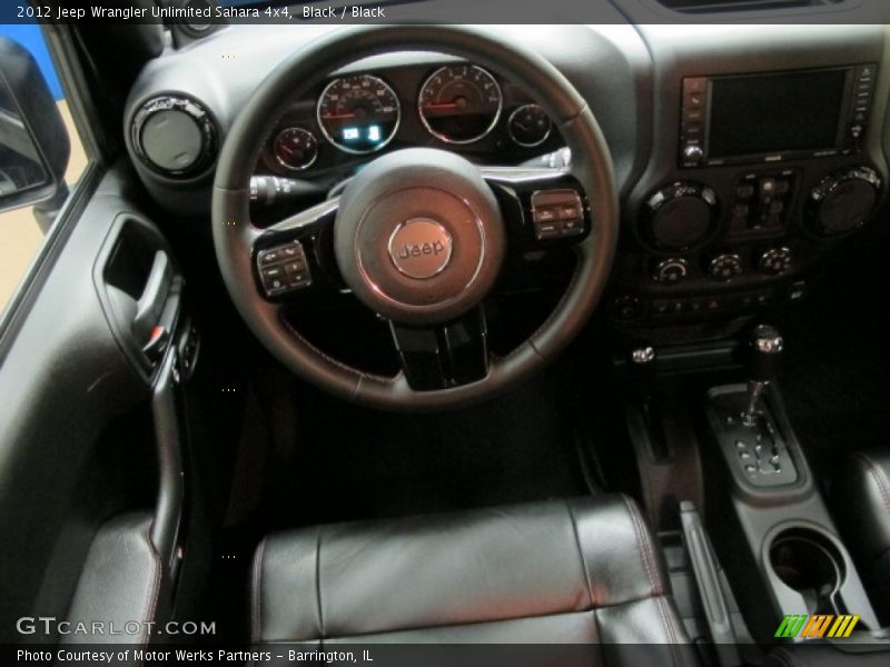 Black / Black 2012 Jeep Wrangler Unlimited Sahara 4x4