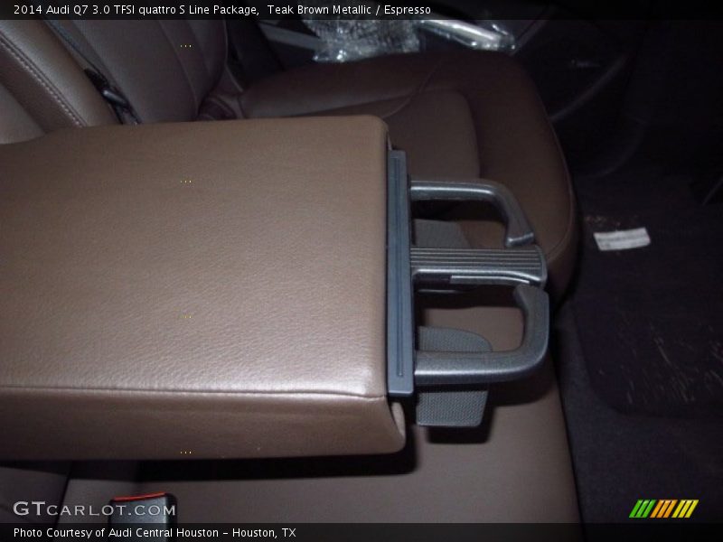 Teak Brown Metallic / Espresso 2014 Audi Q7 3.0 TFSI quattro S Line Package