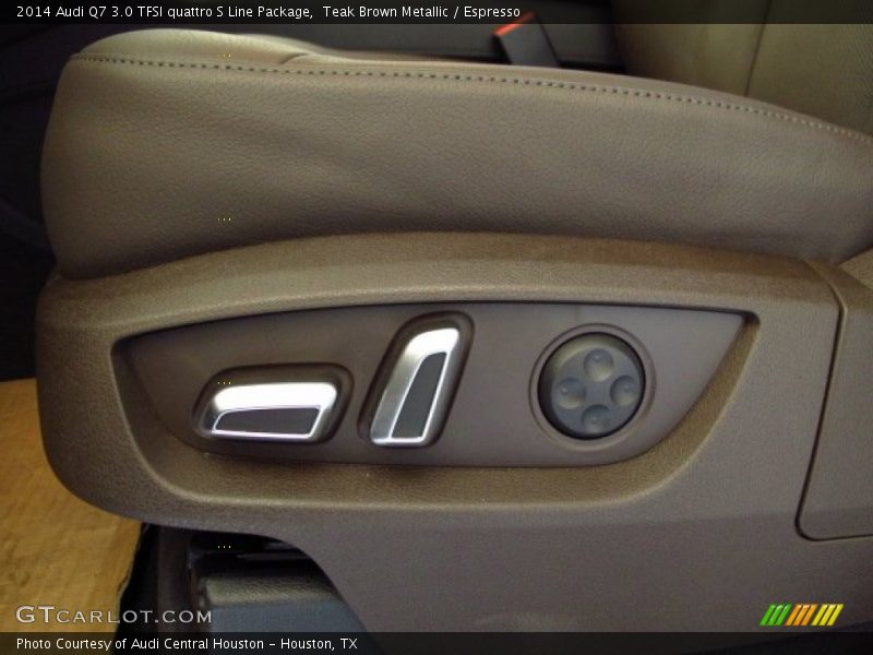 Teak Brown Metallic / Espresso 2014 Audi Q7 3.0 TFSI quattro S Line Package
