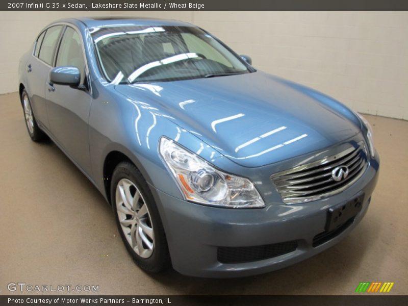 Lakeshore Slate Metallic / Wheat Beige 2007 Infiniti G 35 x Sedan
