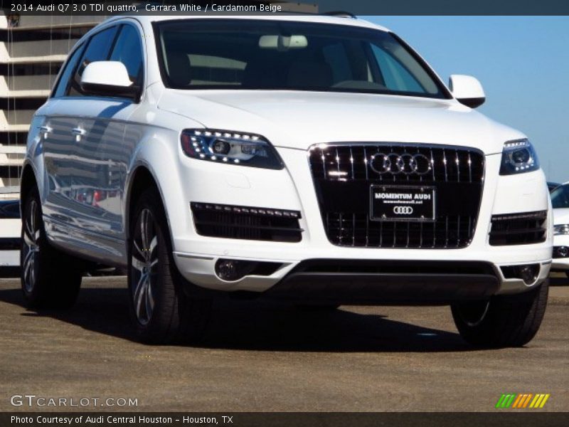 Carrara White / Cardamom Beige 2014 Audi Q7 3.0 TDI quattro