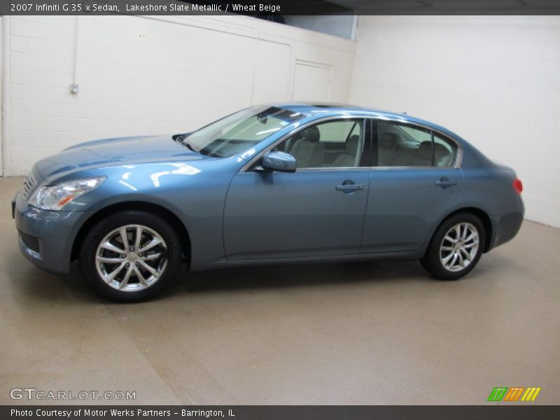 Lakeshore Slate Metallic / Wheat Beige 2007 Infiniti G 35 x Sedan