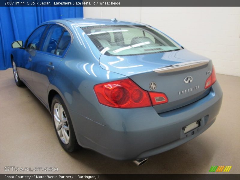 Lakeshore Slate Metallic / Wheat Beige 2007 Infiniti G 35 x Sedan