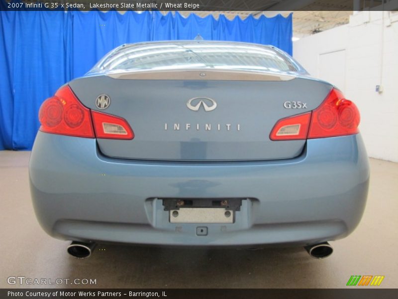 Lakeshore Slate Metallic / Wheat Beige 2007 Infiniti G 35 x Sedan