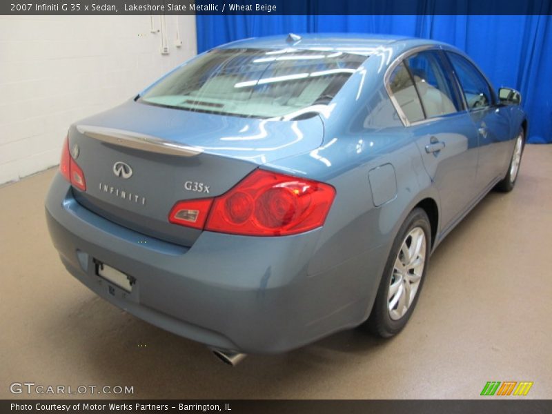 Lakeshore Slate Metallic / Wheat Beige 2007 Infiniti G 35 x Sedan