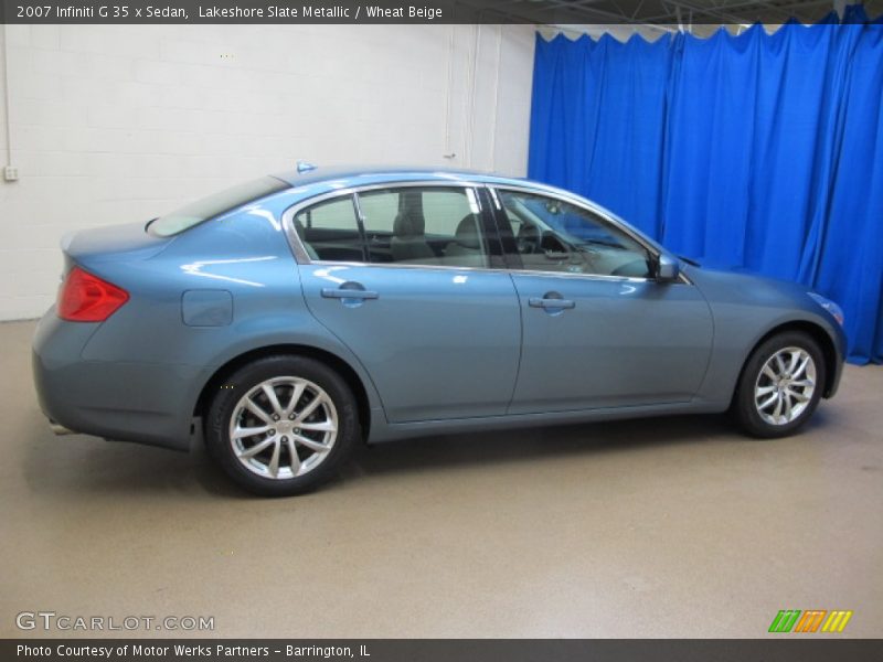 Lakeshore Slate Metallic / Wheat Beige 2007 Infiniti G 35 x Sedan
