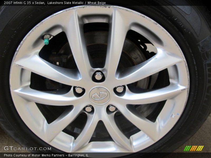 Lakeshore Slate Metallic / Wheat Beige 2007 Infiniti G 35 x Sedan