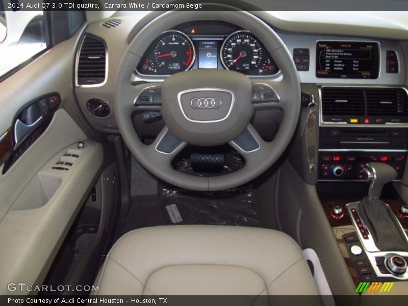 Carrara White / Cardamom Beige 2014 Audi Q7 3.0 TDI quattro