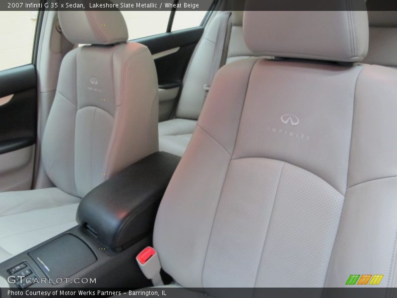Lakeshore Slate Metallic / Wheat Beige 2007 Infiniti G 35 x Sedan