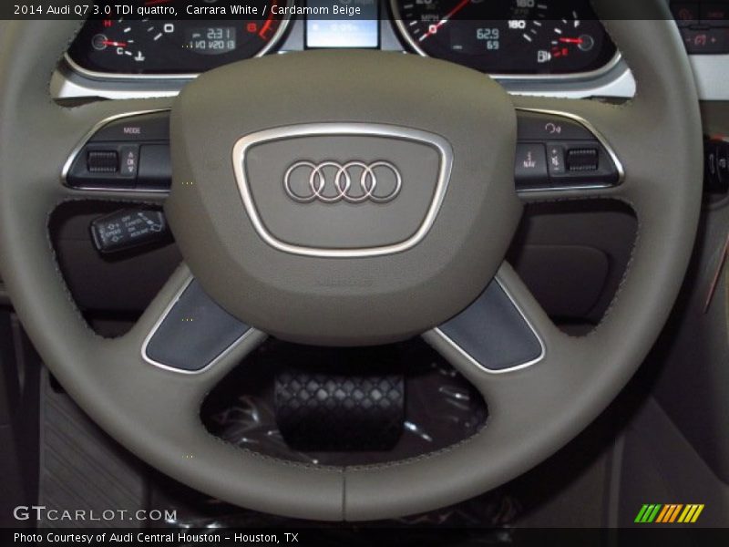 Carrara White / Cardamom Beige 2014 Audi Q7 3.0 TDI quattro