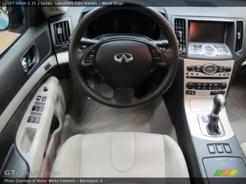 Lakeshore Slate Metallic / Wheat Beige 2007 Infiniti G 35 x Sedan