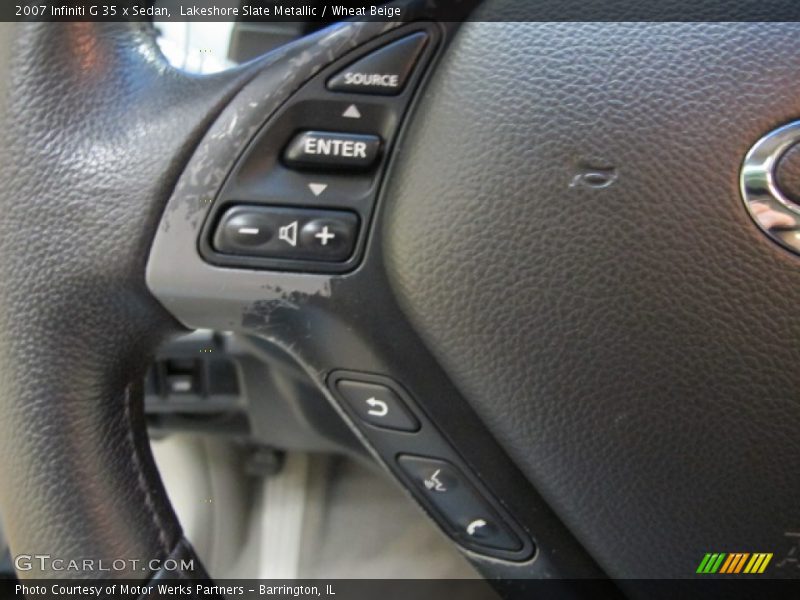 Lakeshore Slate Metallic / Wheat Beige 2007 Infiniti G 35 x Sedan