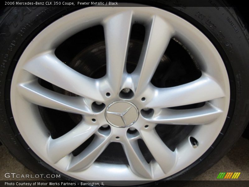 Pewter Metallic / Black 2006 Mercedes-Benz CLK 350 Coupe