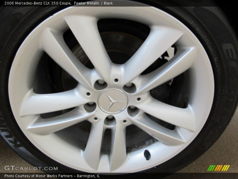 Pewter Metallic / Black 2006 Mercedes-Benz CLK 350 Coupe