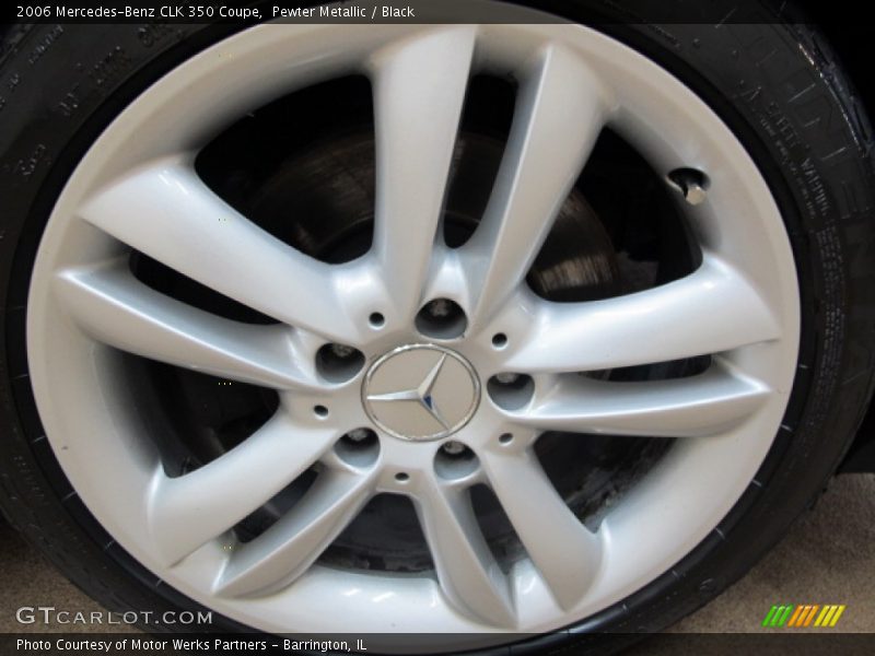 Pewter Metallic / Black 2006 Mercedes-Benz CLK 350 Coupe