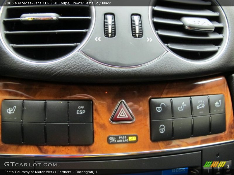 Pewter Metallic / Black 2006 Mercedes-Benz CLK 350 Coupe