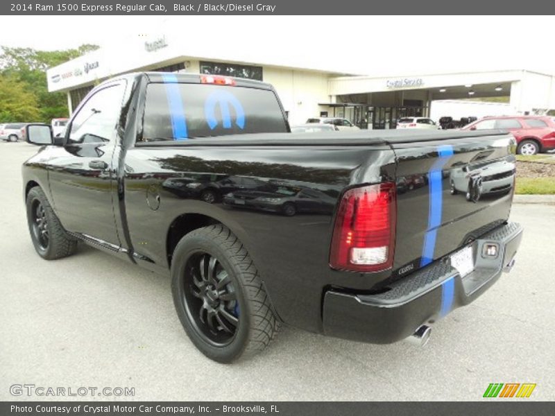 Black / Black/Diesel Gray 2014 Ram 1500 Express Regular Cab