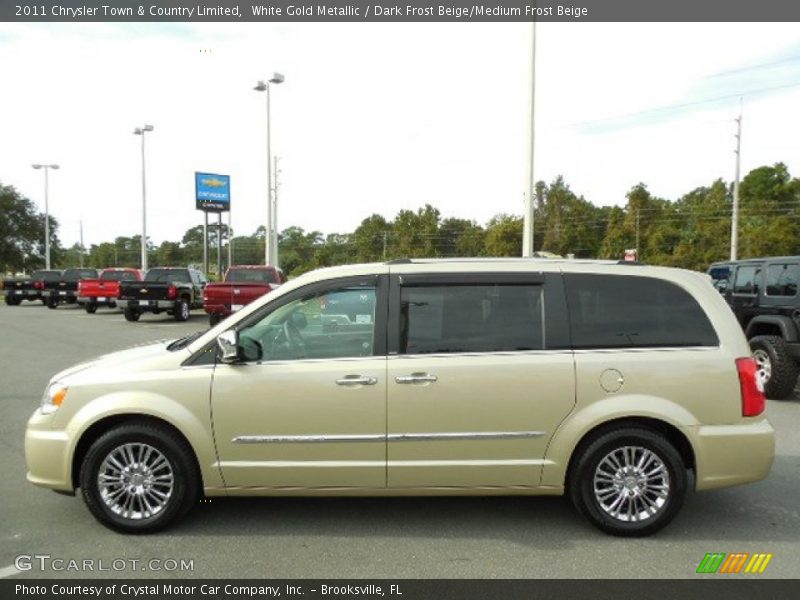 White Gold Metallic / Dark Frost Beige/Medium Frost Beige 2011 Chrysler Town & Country Limited