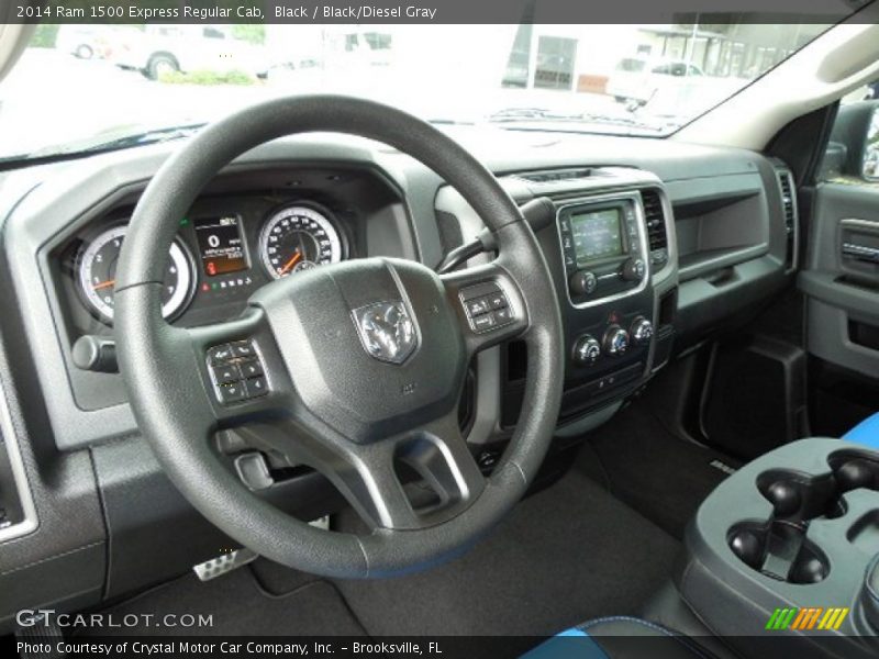 Black / Black/Diesel Gray 2014 Ram 1500 Express Regular Cab