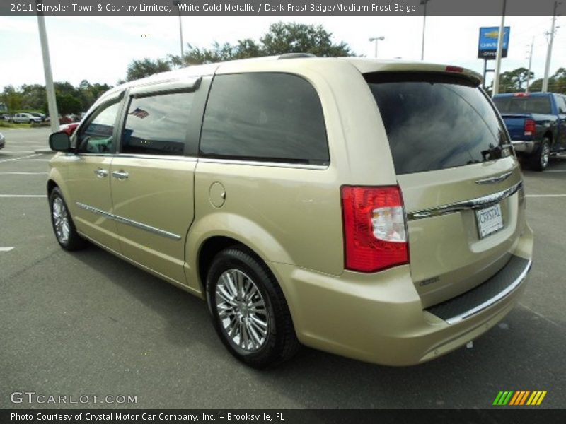 White Gold Metallic / Dark Frost Beige/Medium Frost Beige 2011 Chrysler Town & Country Limited