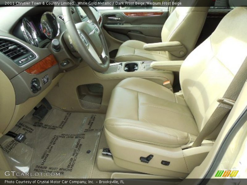 White Gold Metallic / Dark Frost Beige/Medium Frost Beige 2011 Chrysler Town & Country Limited
