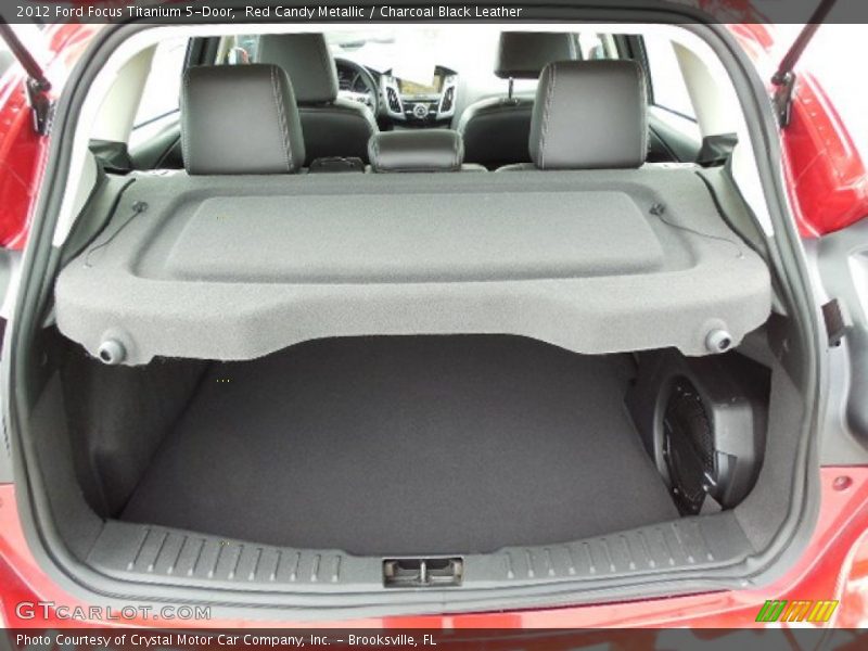 Red Candy Metallic / Charcoal Black Leather 2012 Ford Focus Titanium 5-Door