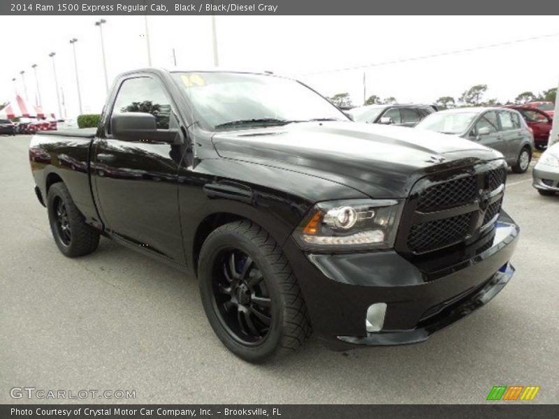 Black / Black/Diesel Gray 2014 Ram 1500 Express Regular Cab