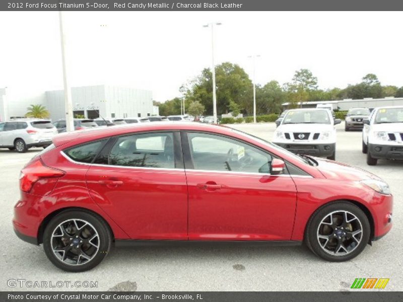Red Candy Metallic / Charcoal Black Leather 2012 Ford Focus Titanium 5-Door