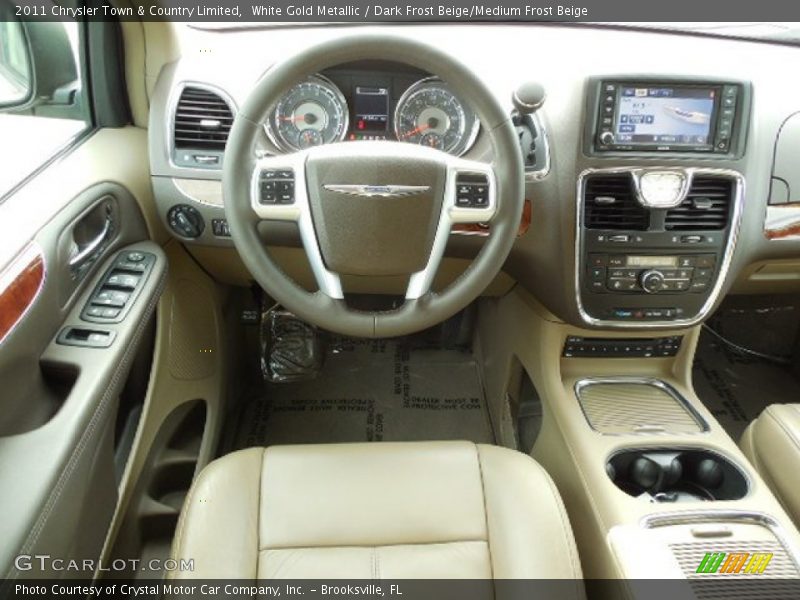 White Gold Metallic / Dark Frost Beige/Medium Frost Beige 2011 Chrysler Town & Country Limited