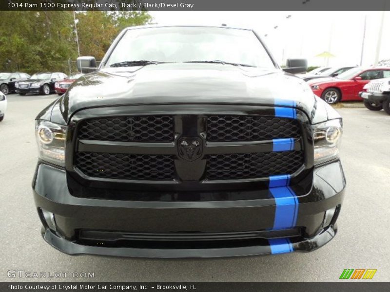 Black / Black/Diesel Gray 2014 Ram 1500 Express Regular Cab