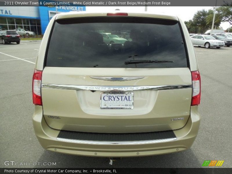 White Gold Metallic / Dark Frost Beige/Medium Frost Beige 2011 Chrysler Town & Country Limited