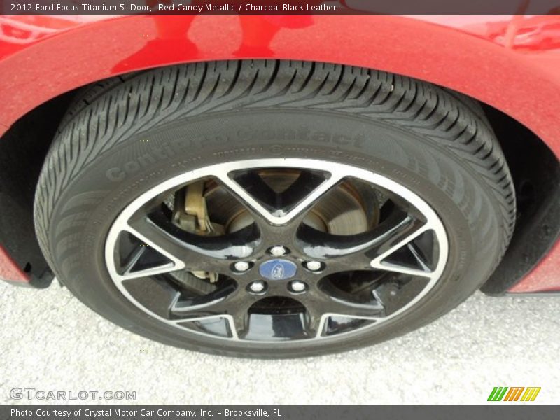 Red Candy Metallic / Charcoal Black Leather 2012 Ford Focus Titanium 5-Door